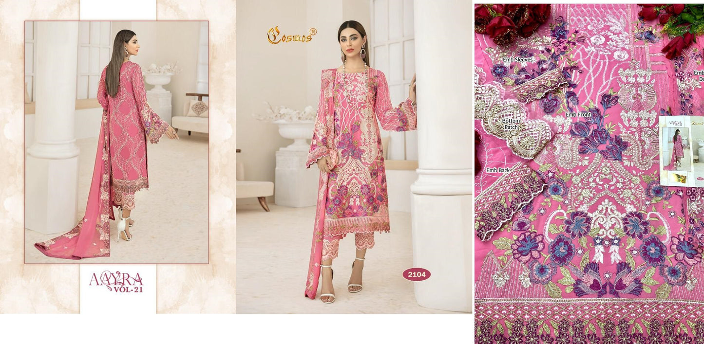 2104 Cosmos Fashion Pakistani Salwar Suits