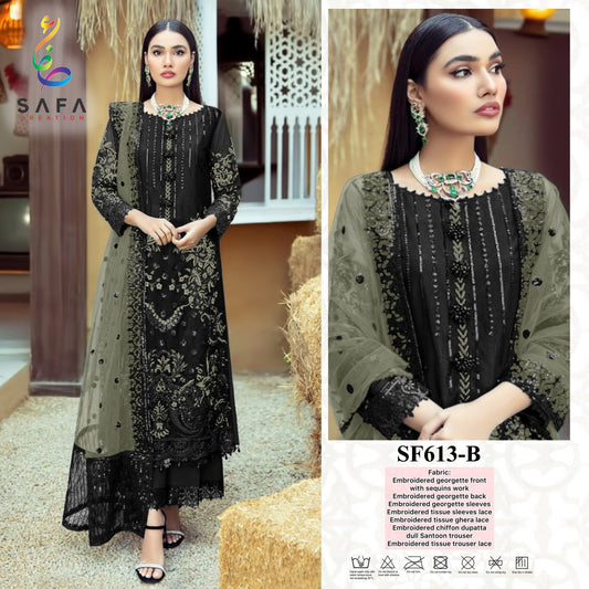 613-B Safa Creation Pakistani Readymade Suits