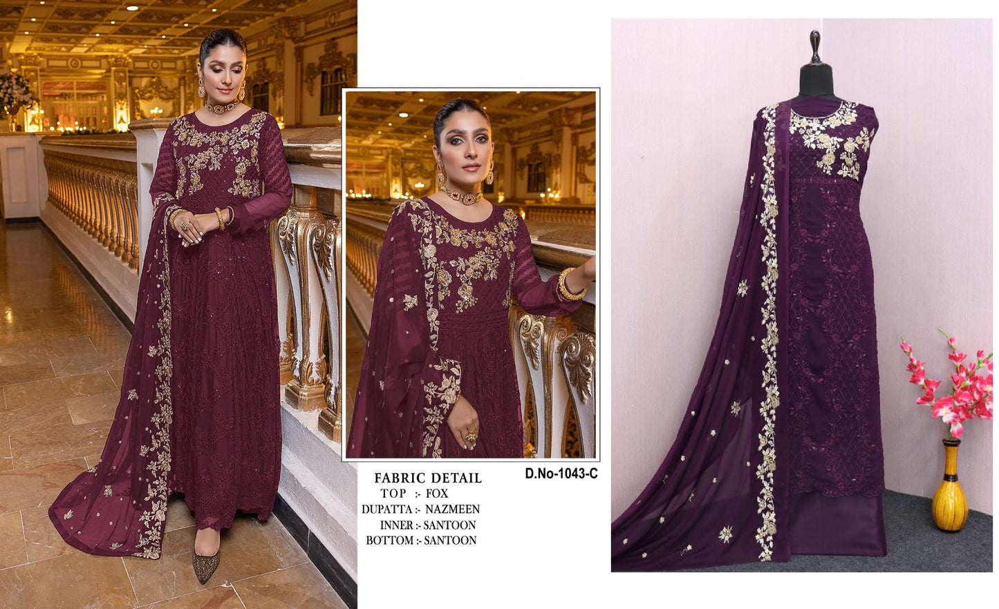 1043C Safa Creation Pakistani Salwar Suits