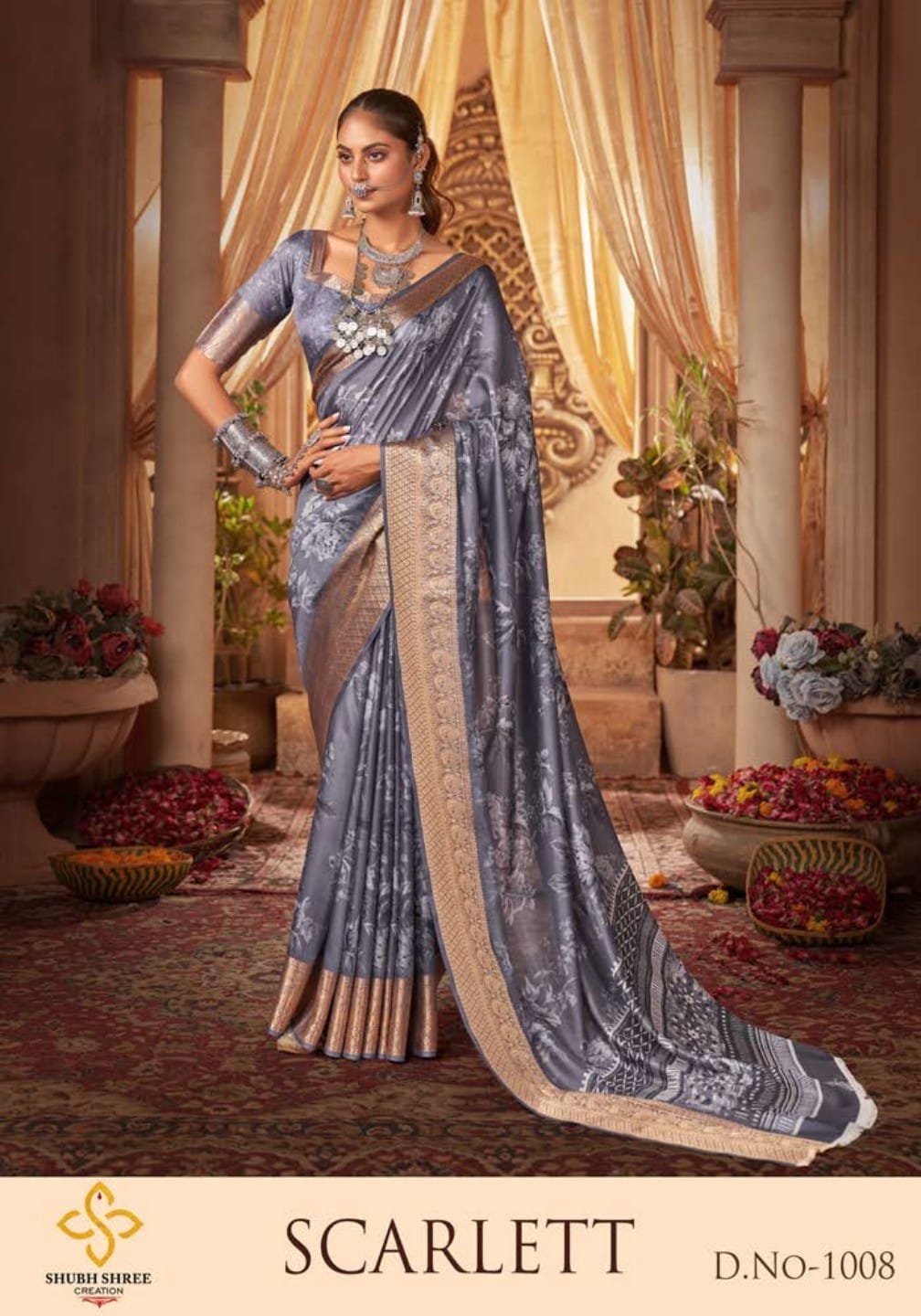 1008 Scarlett Shubh Shree Sarees