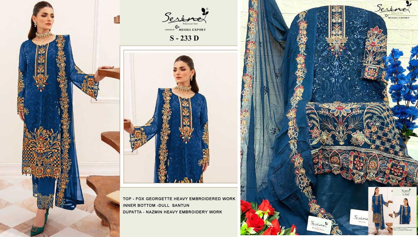 233D Serine Pakistani Salwar Suits