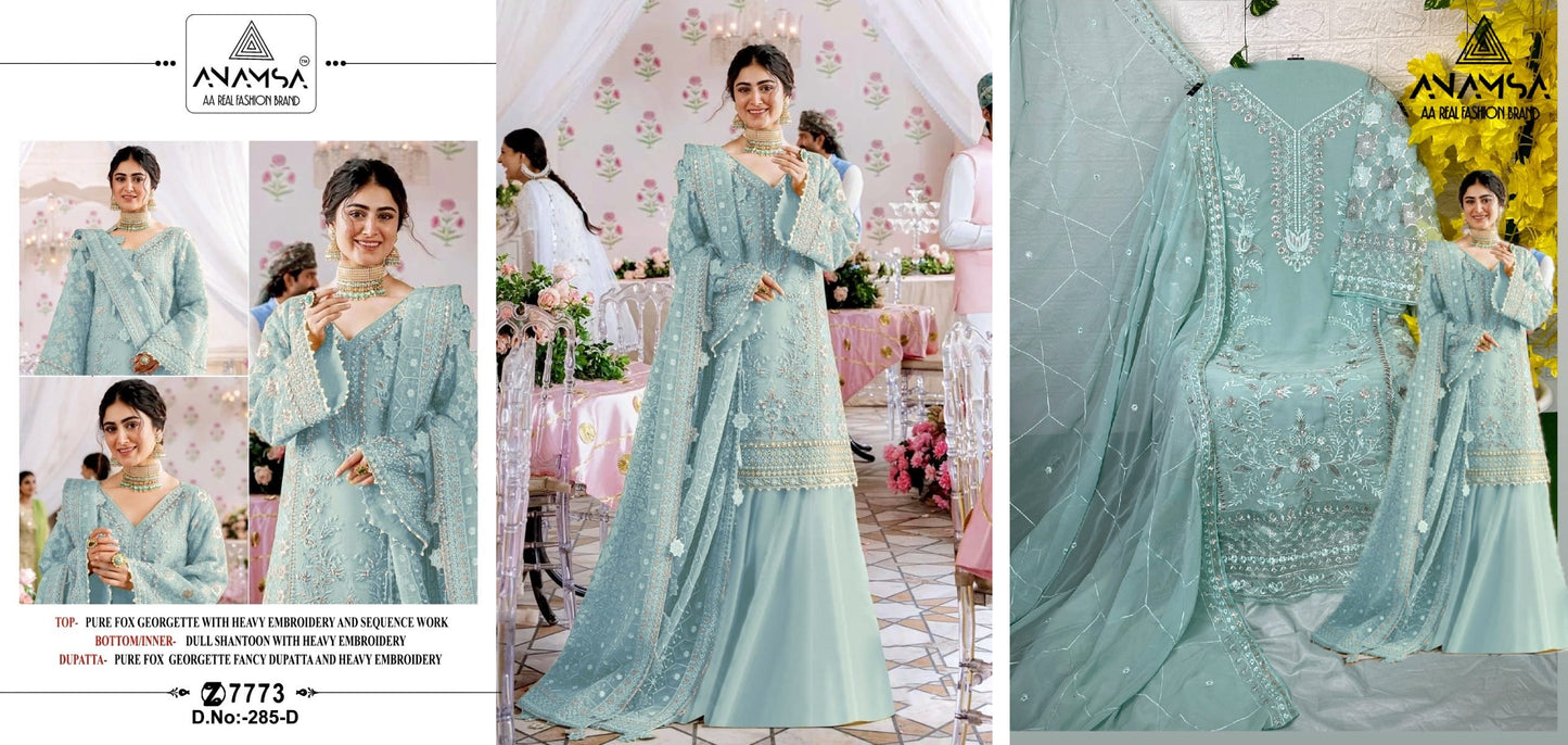 285D Anamsa Pakistani Salwar Suits