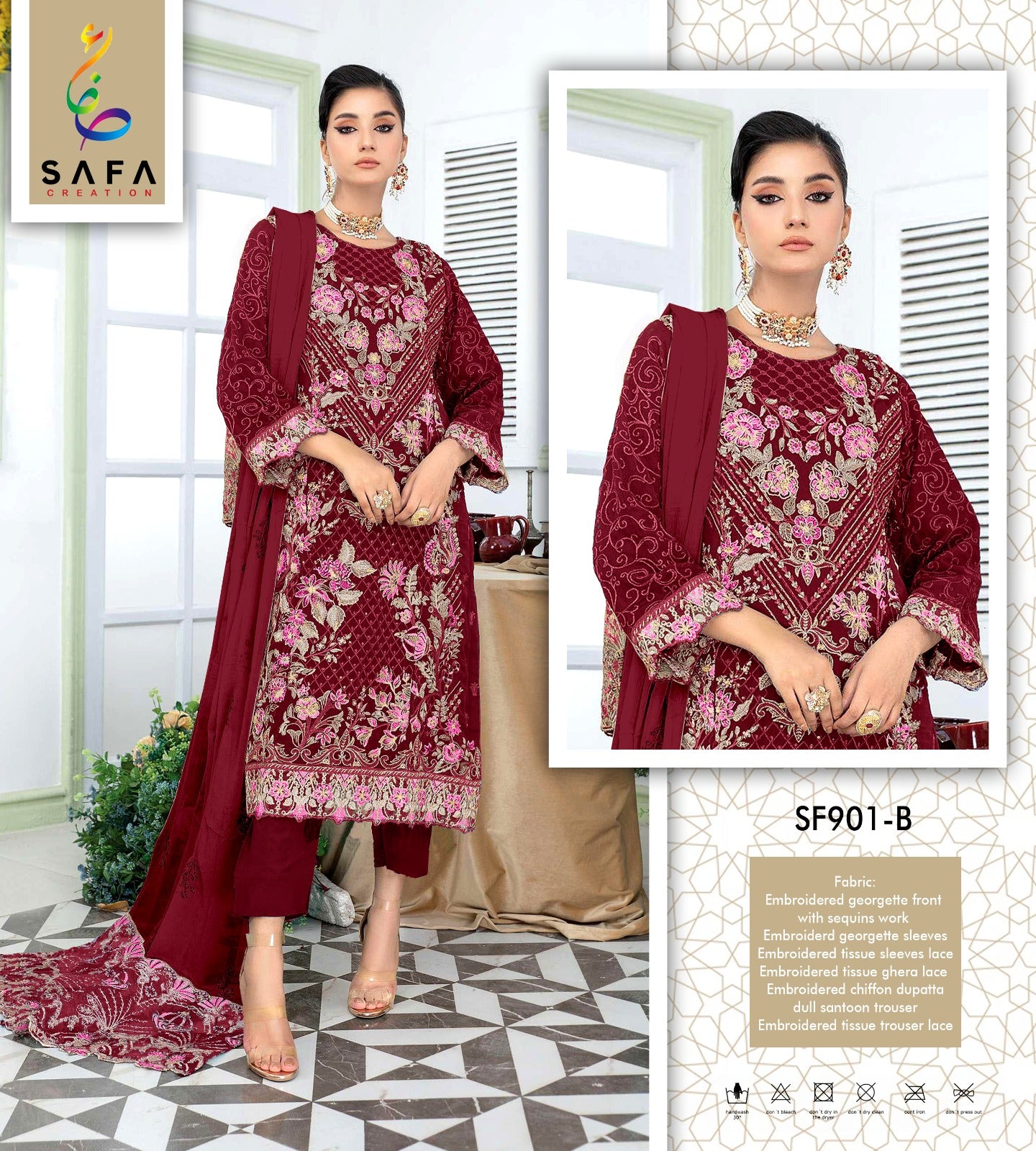 901B Safa Creation Pakistani Salwar Suits