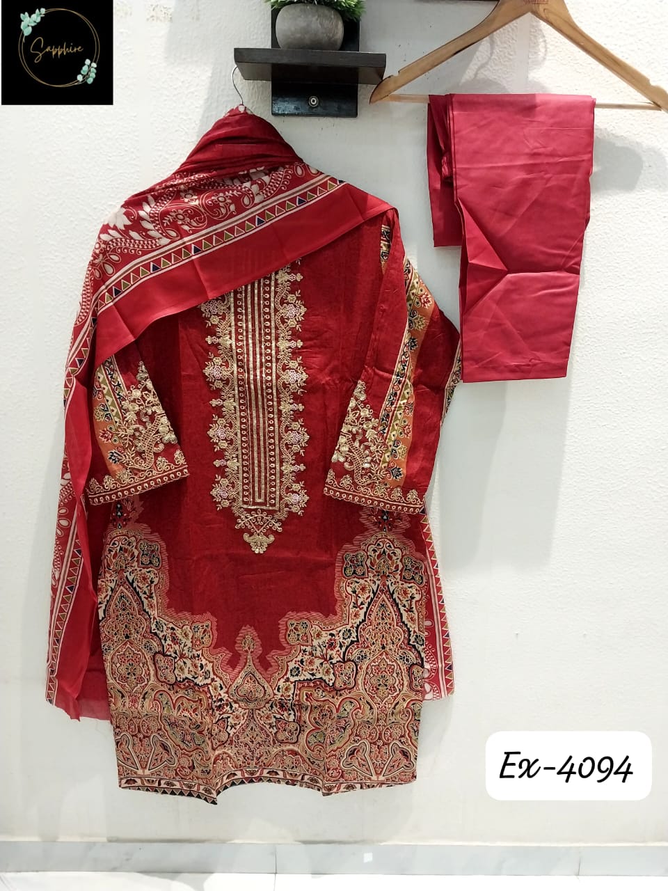 Vol 4094 Marron Sapphire Pakistani Readymade Suits