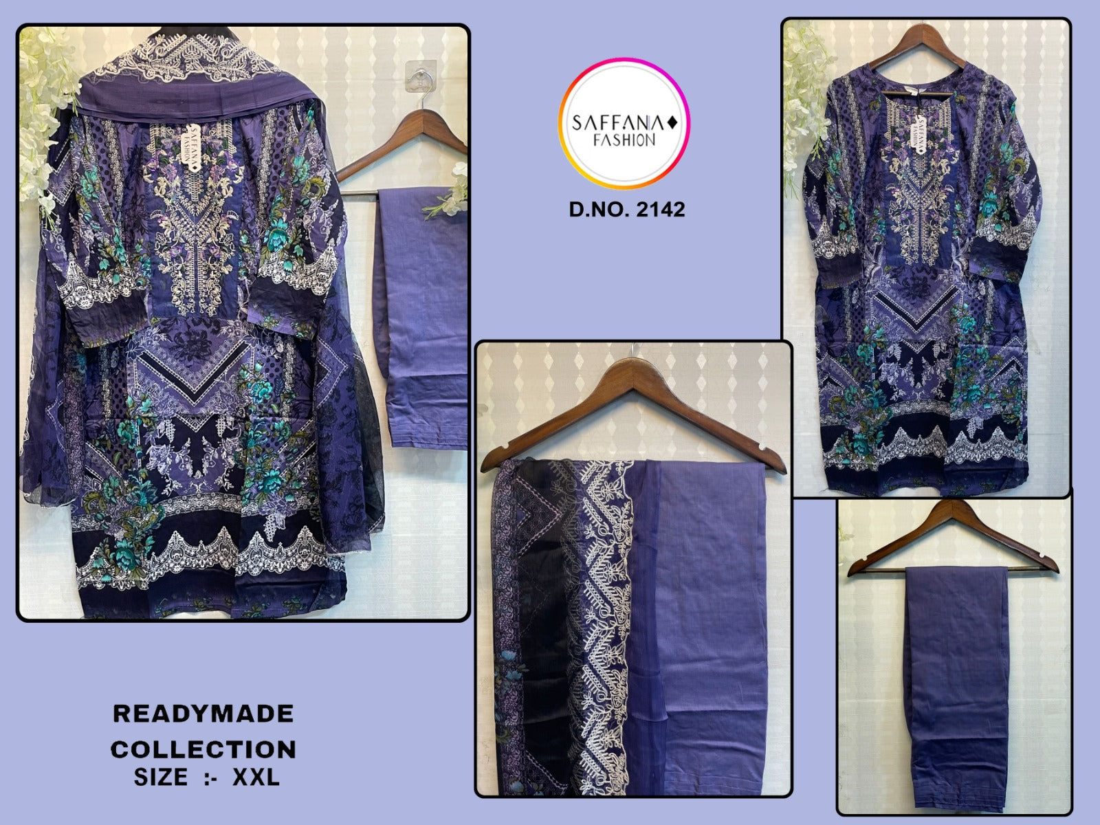 2142 Saffana Pakistani Readymade Suits