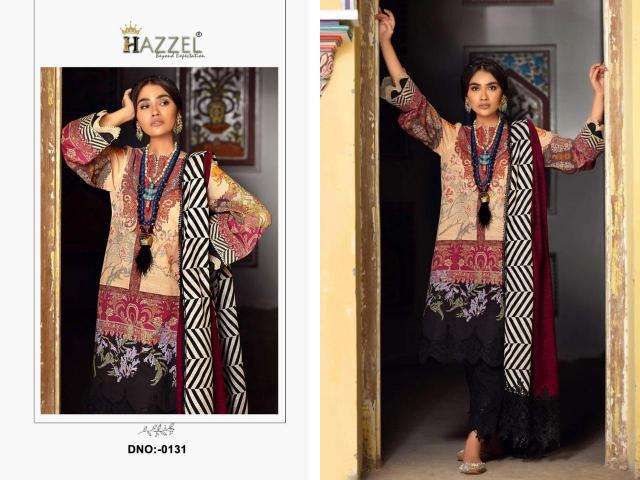 131 Hazzel Embroidery Pakistani Patch Suits