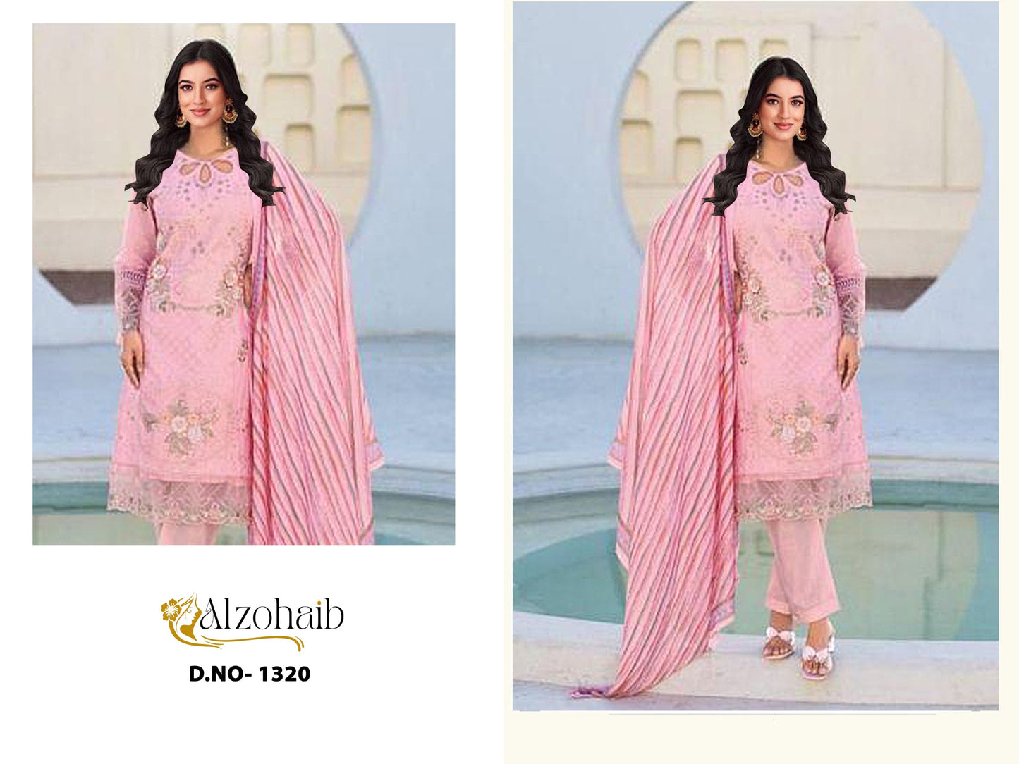 1320 Yasmin Al Zohaib Cotton Pakistani Salwar Suits