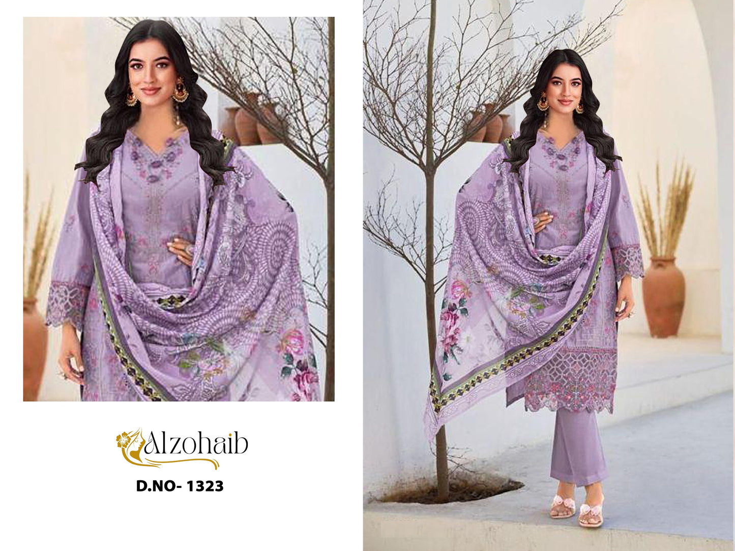 1323 Yasmin Al Zohaib Cotton Pakistani Salwar Suits