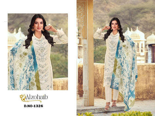 1326 Heena Al Zohaib Cotton Pakistani Salwar Suits