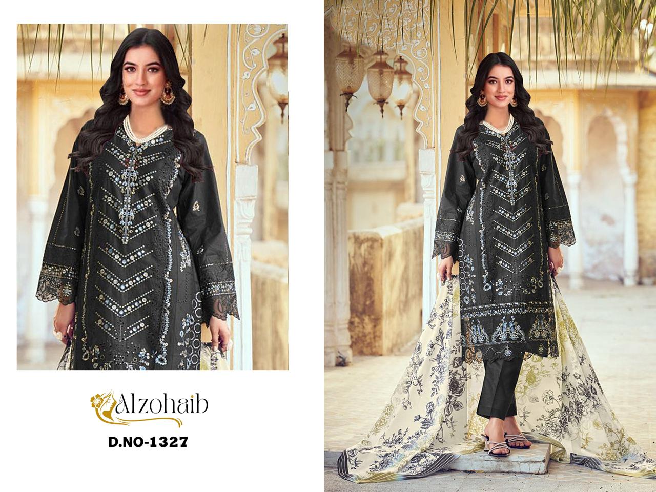 1327 Heena Al Zohaib Cotton Pakistani Salwar Suits