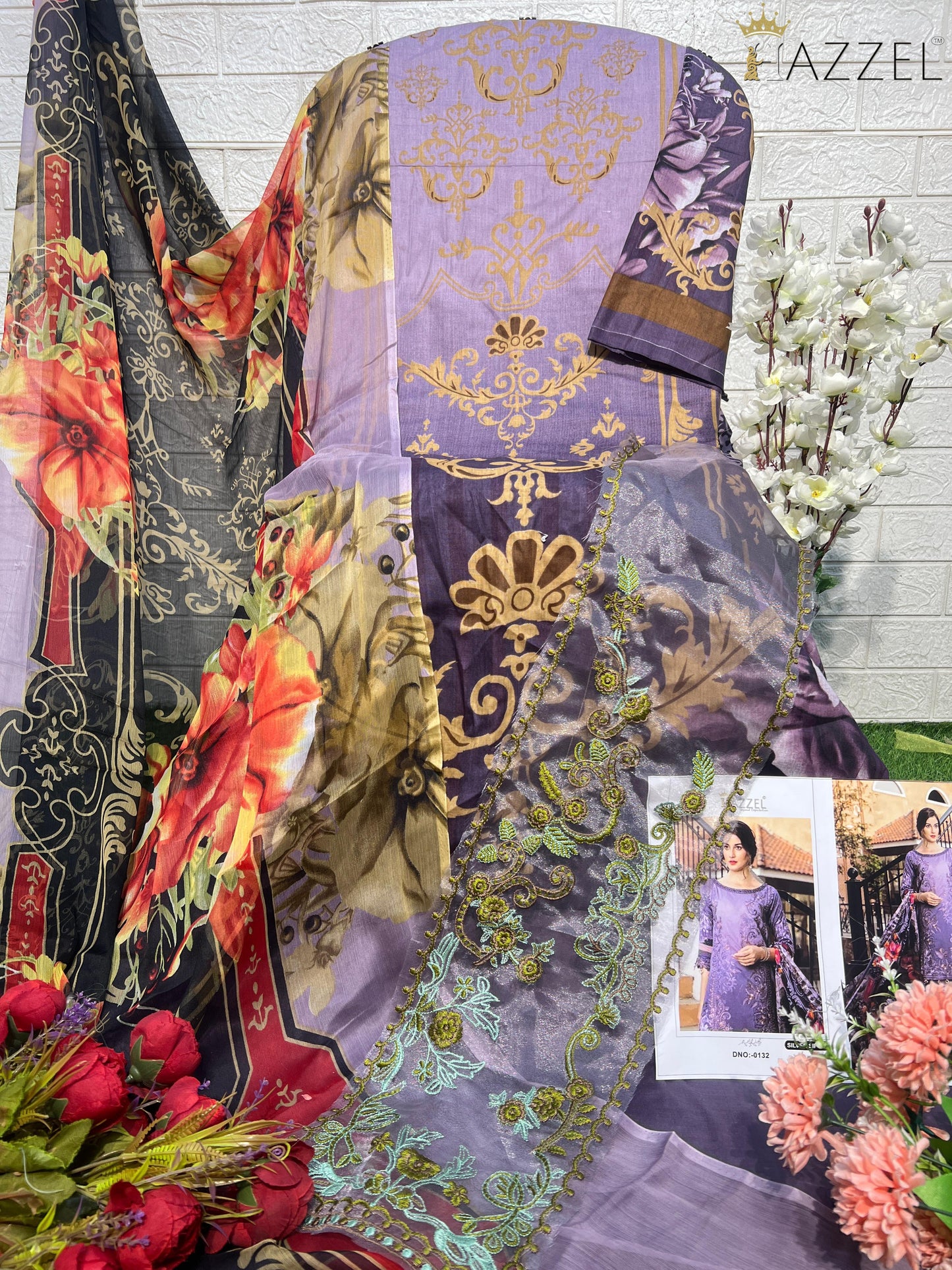 132 Hazzel Embroidery Pakistani Salwar Suits