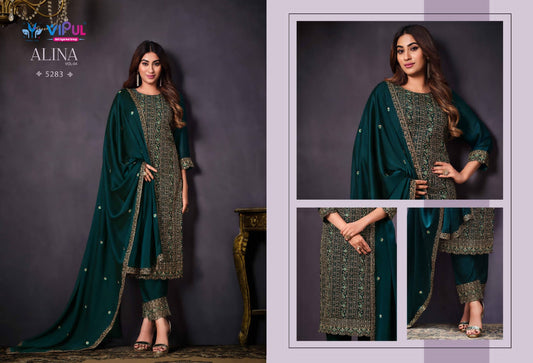 5283 Alina Vol 4 Vipul Unstitched Suits