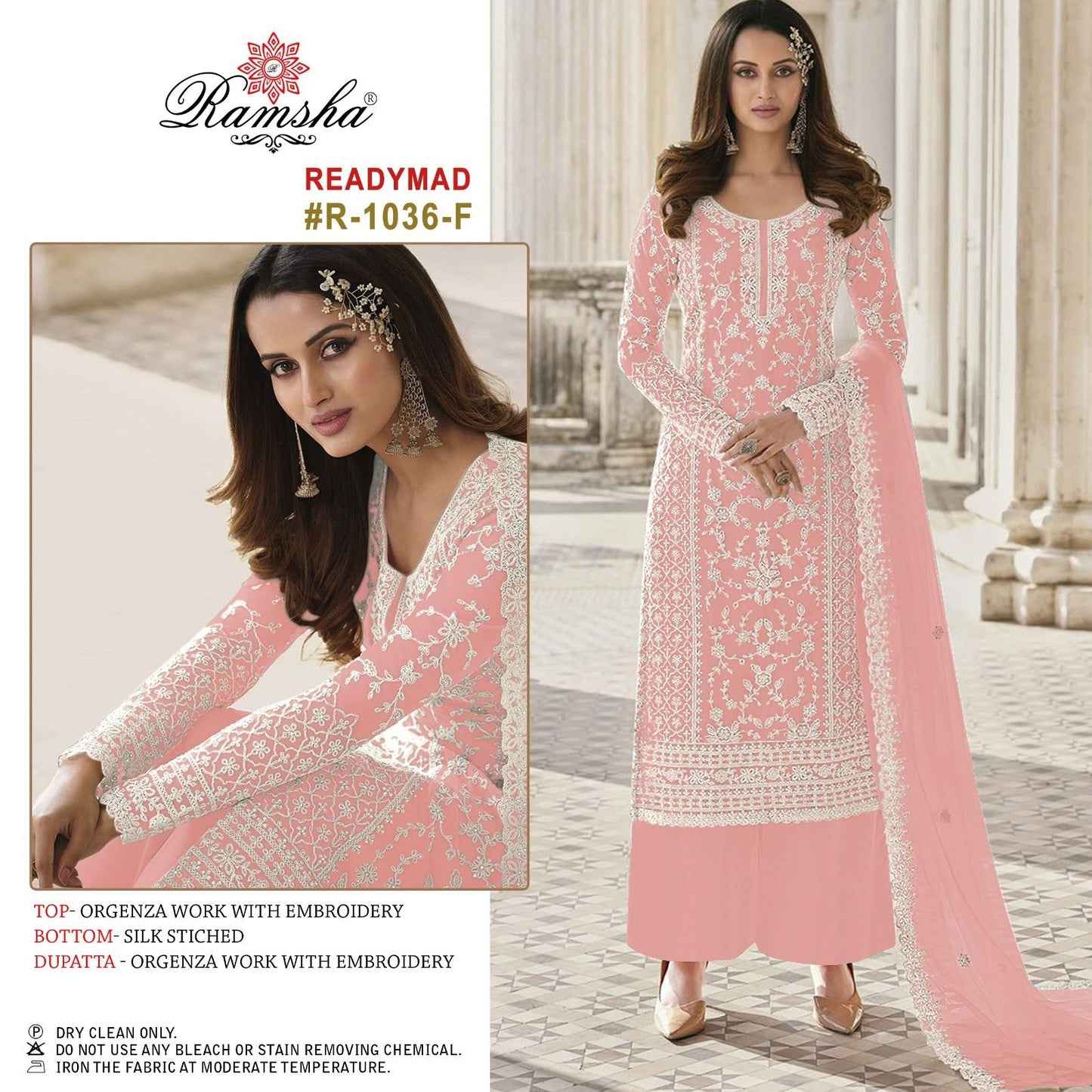 1036-F Ramsha Pakistani Readymade Suits