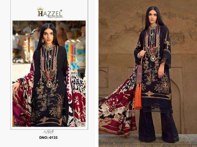 133 Hazzel Embroidery Pakistani Patch Suits