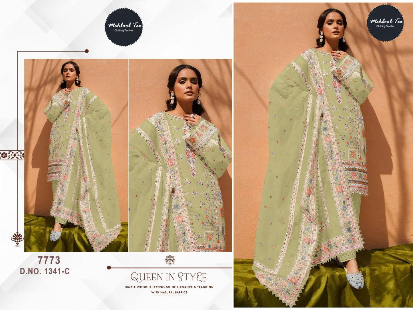 1341-C Mehboob Tex Cotton Pakistani Salwar Suits
