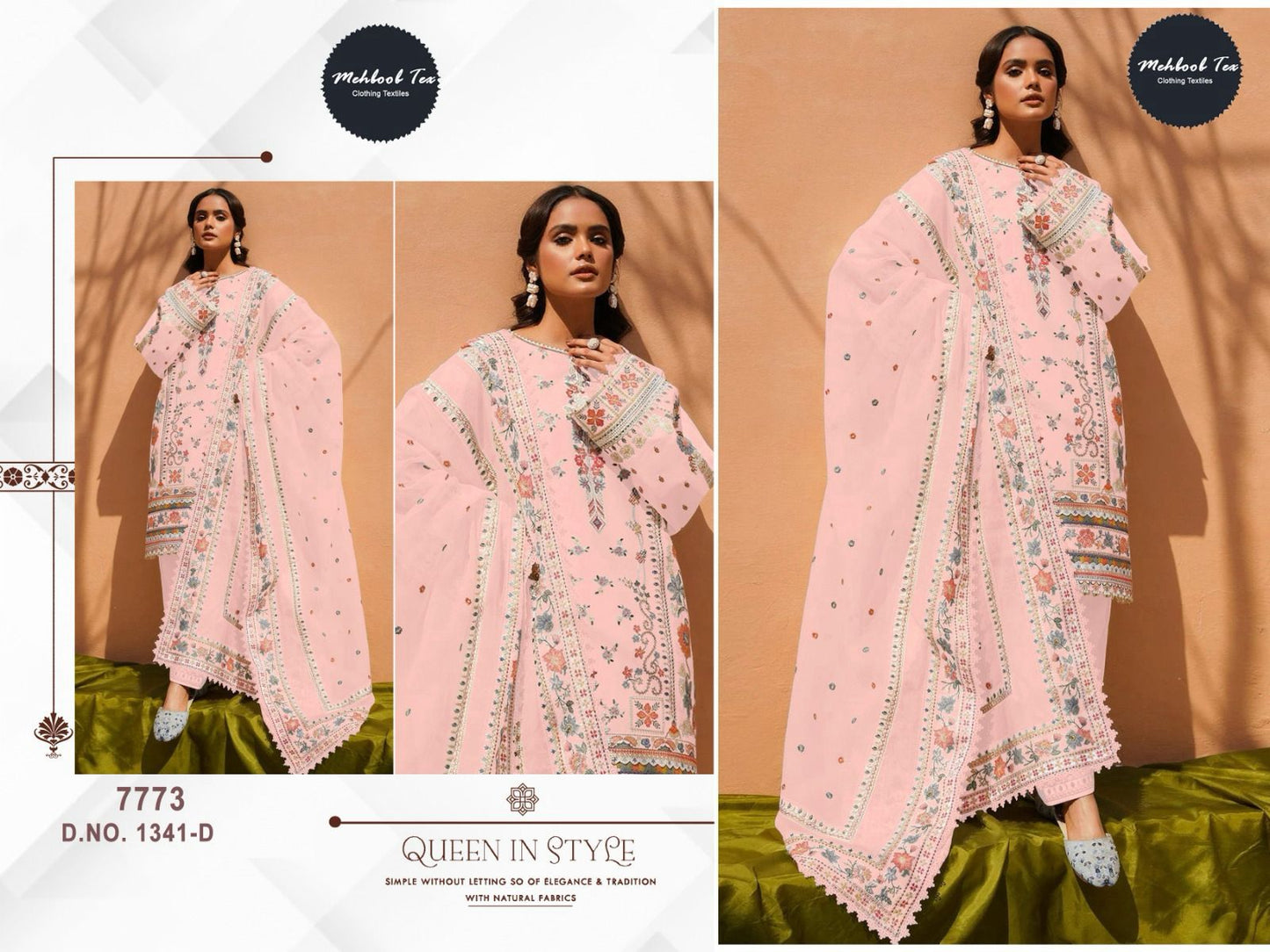 1341-D Mehboob Tex Cotton Pakistani Salwar Suits