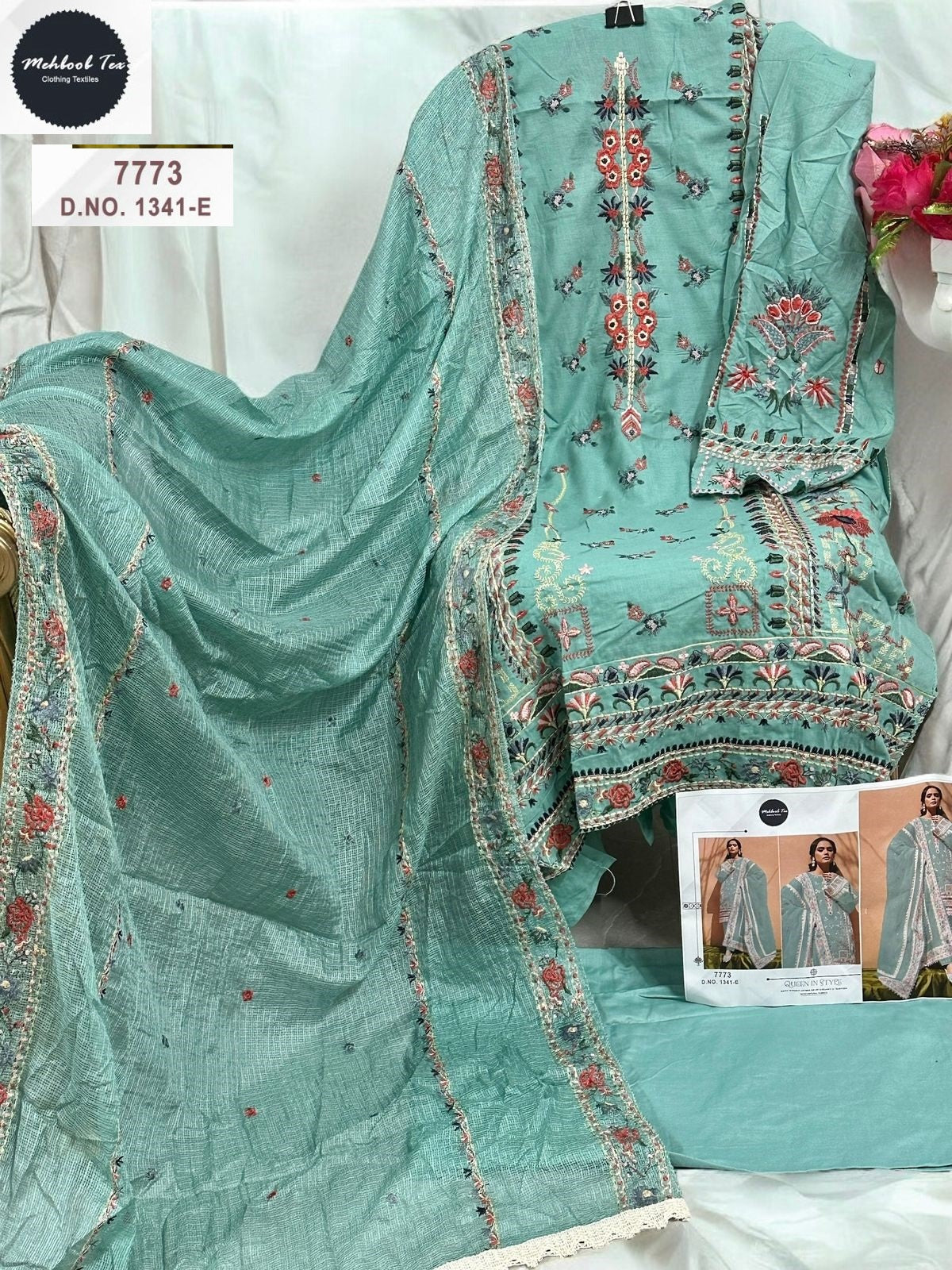 1341-E Mehboob Tex Cotton Pakistani Salwar Suits