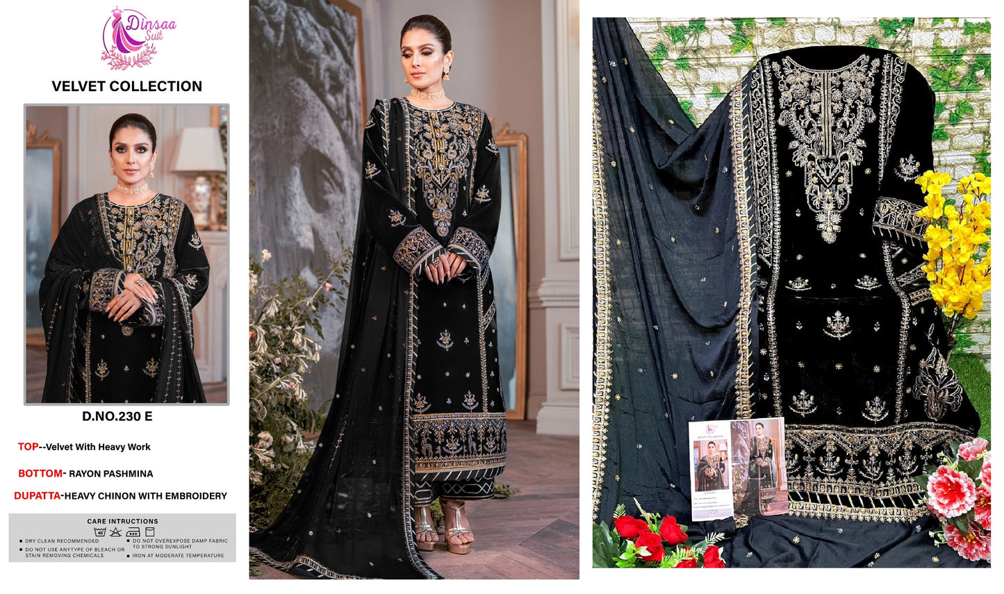 230-E Dinsaa Suit Pakistani Salwar Suits