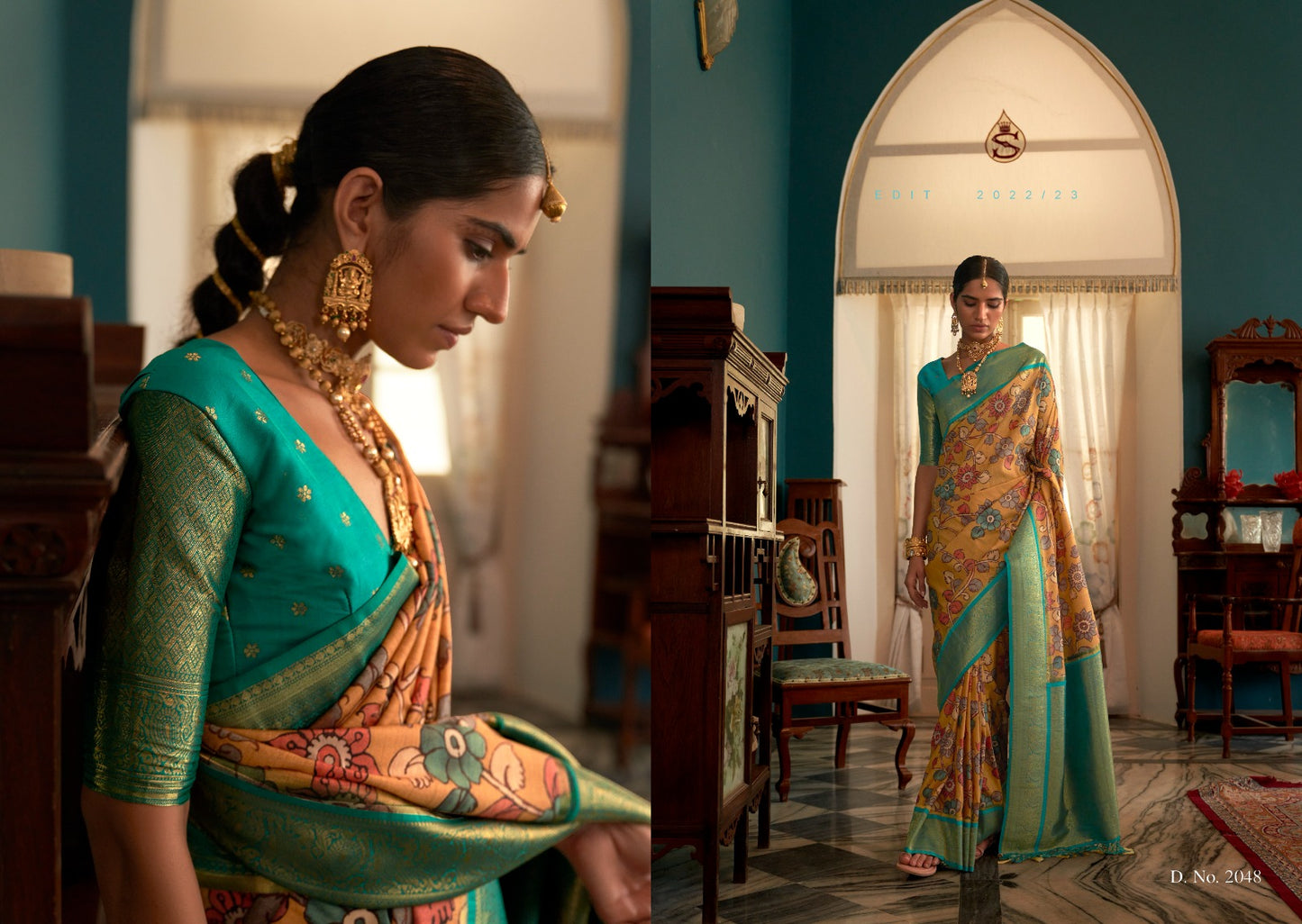 2048 Kalamkatha Kimora Sarees