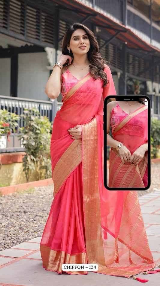134 Almaari Chiffon Sarees