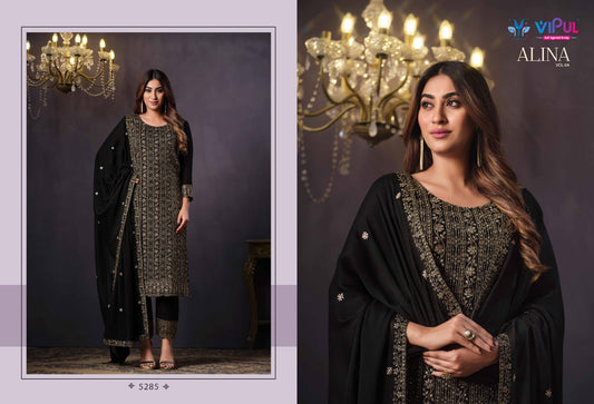 5285 Alina Vol 4 Vipul Unstitched Suits