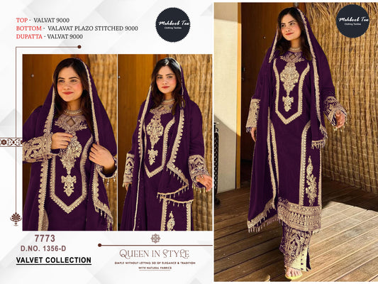 1428-D
 Mehboob Tex Moti Work Pakistani Salwar Suits