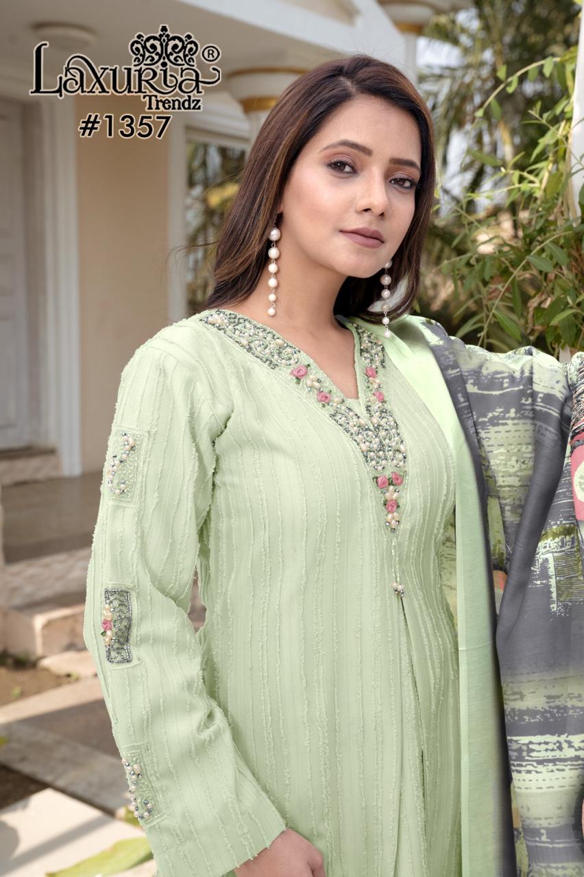1357 Pista Laxuria Trendz Tunic Pakistani Readymade Suits