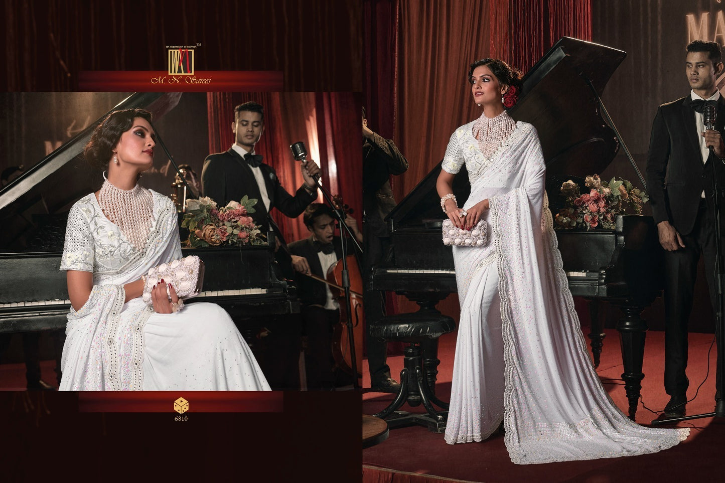 6810 Swarovski Vol 7 Mn Sarees