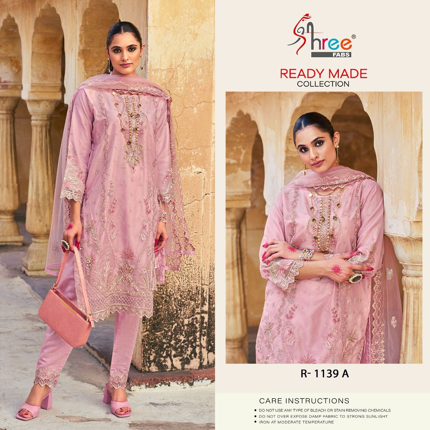 R-1139-A Shree Fabs Pakistani Readymade Suits