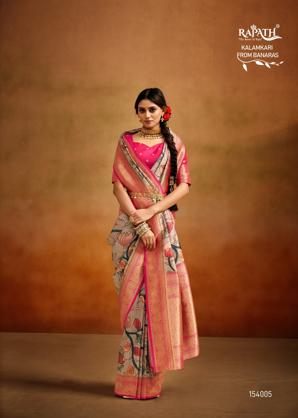 154005 Moghra Rajpath Sarees