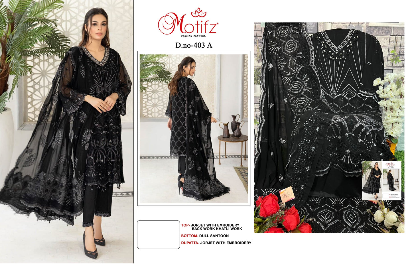 403-A Motifz Pakistani Salwar Suits