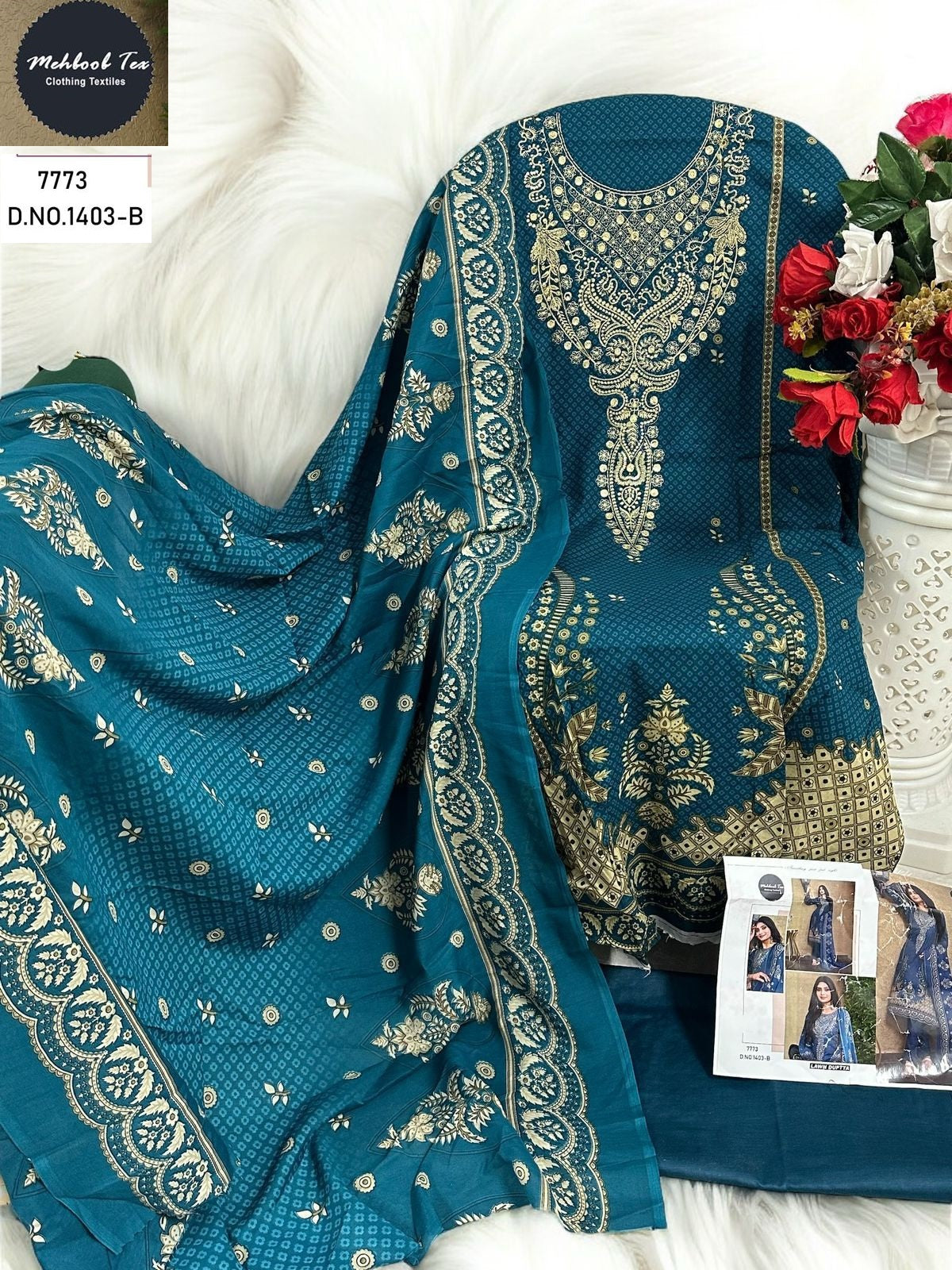 1403 B Mehboob Tex Cotton Pakistani Salwar Suits