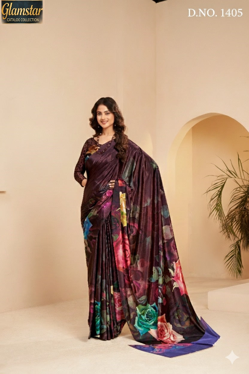 1405 Glamstar Hypnotex Malai Silk Sarees