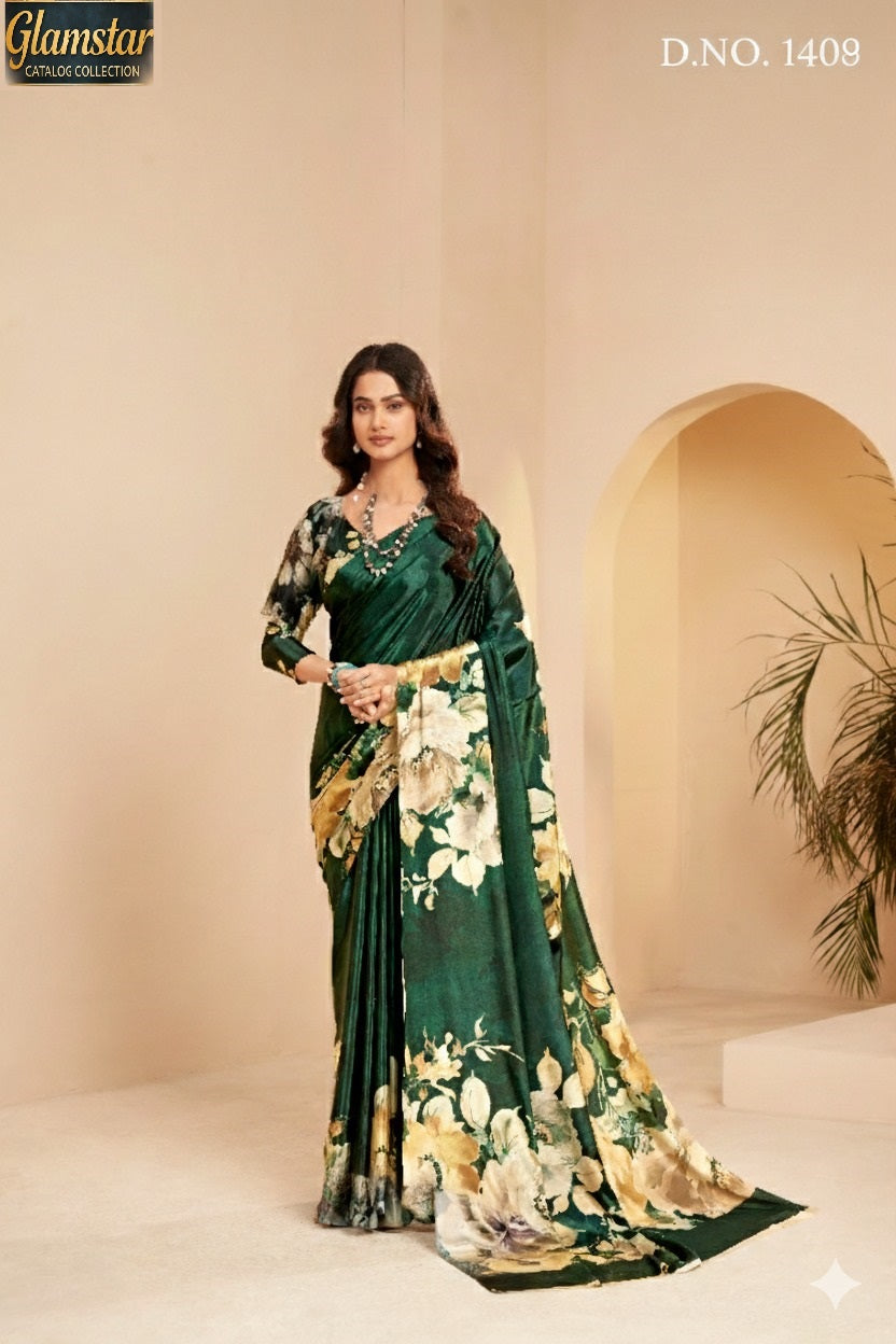 1409 Glamstar Hypnotex Malai Silk Sarees