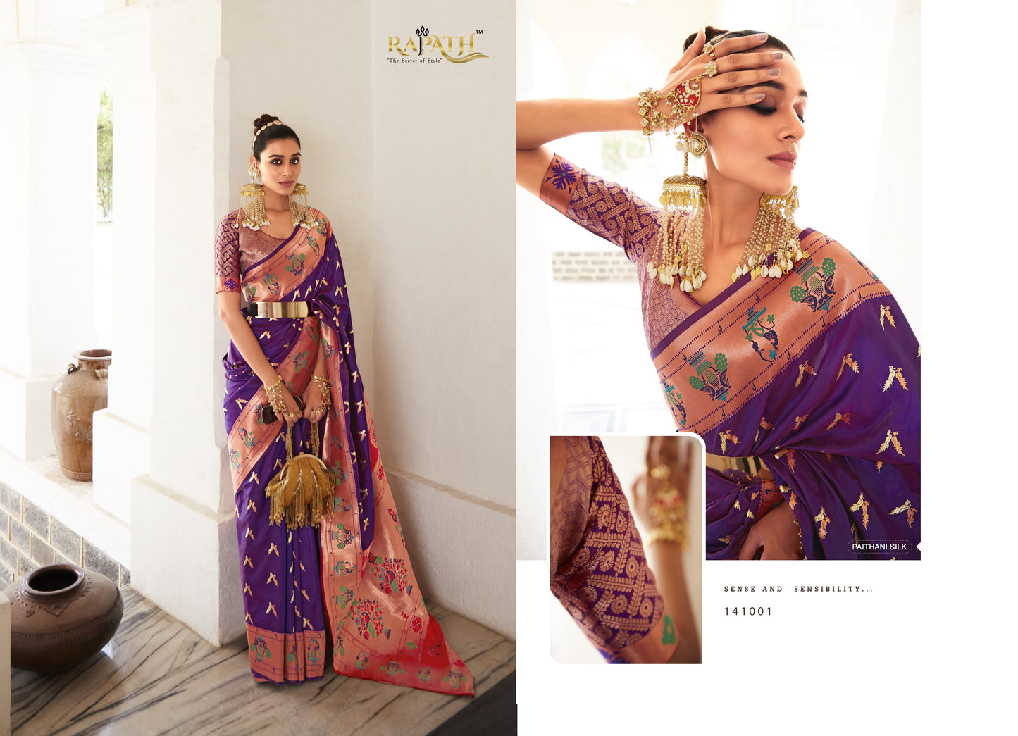 141001 Love Birds Rajpath Silk Sarees