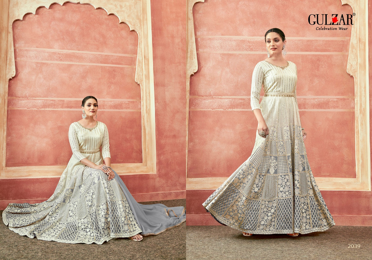 2039 Falguni Gulzar Gown Dupatta Set