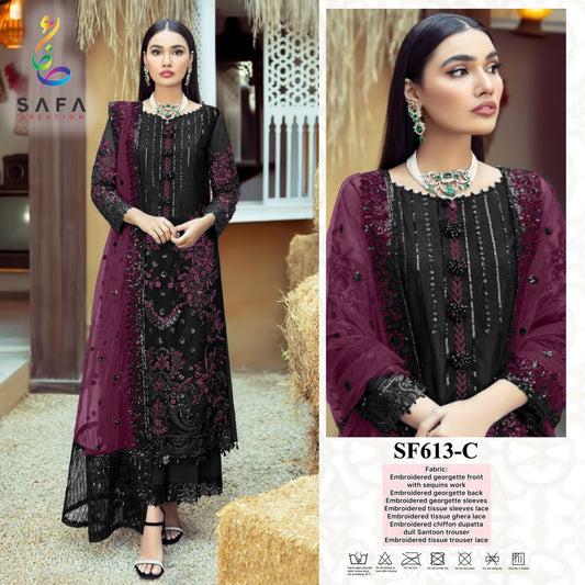 613-C Safa Creation Pakistani Readymade Suits