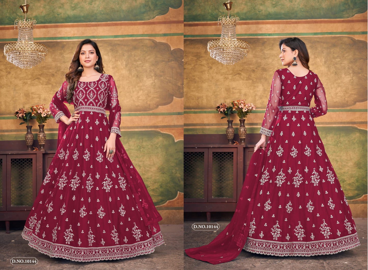 10144 Vol 14 Anjubaa Unstitched Suits