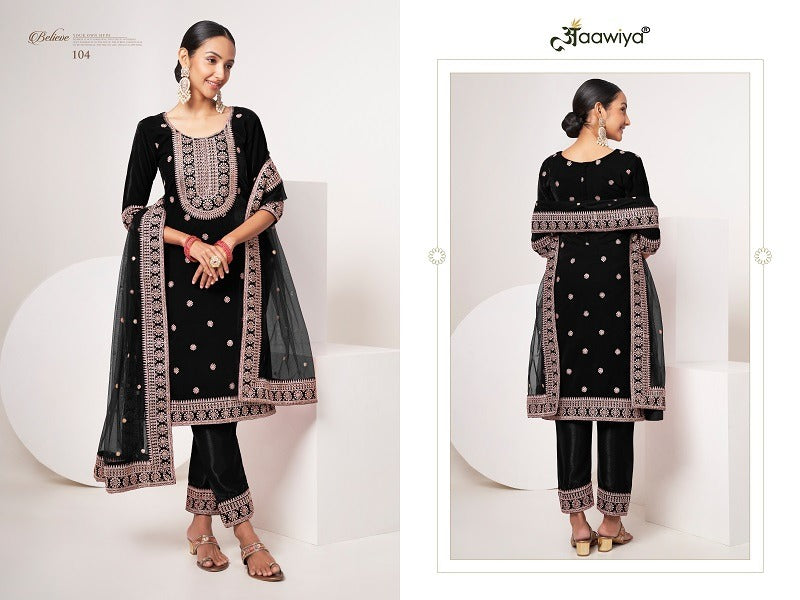 104 Sabhyata Vol 1 Aawiya Unstitched Suits