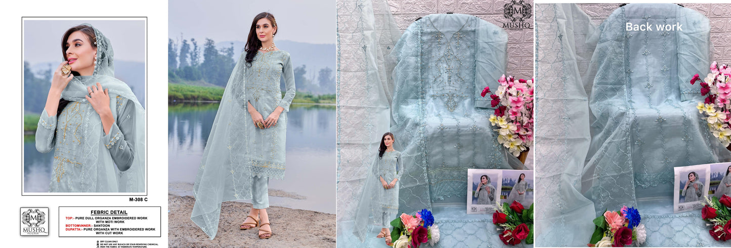 308C Mushq Pakistani Salwar Suits
