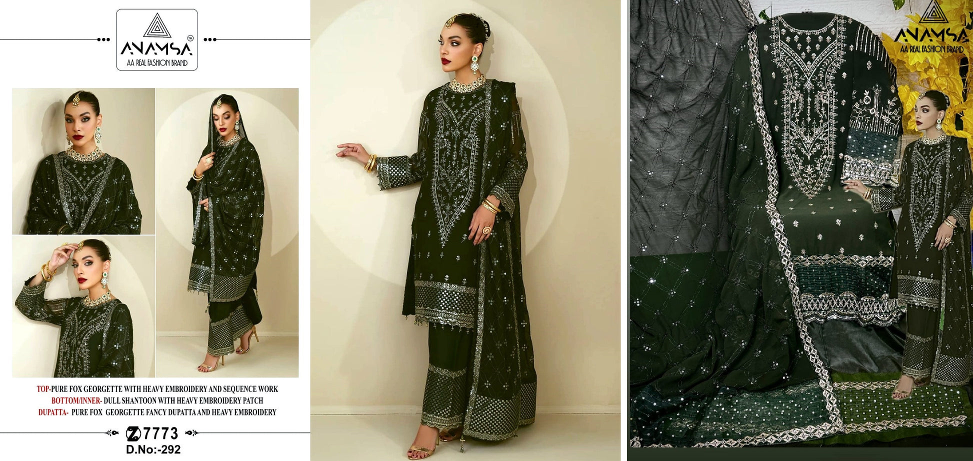 292 Anamsa Pakistani Salwar Suits