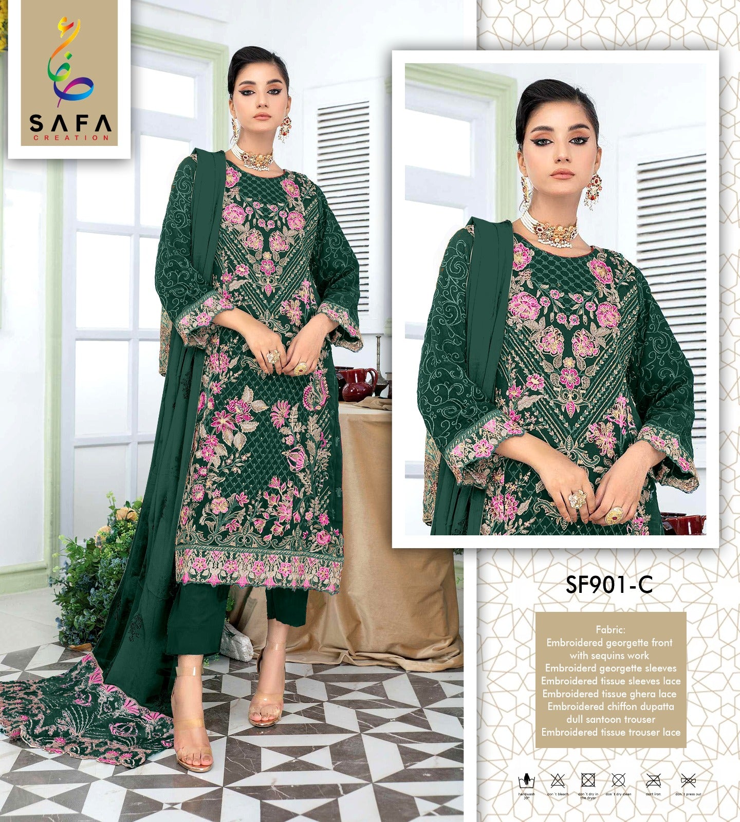 901C Safa Creation Pakistani Salwar Suits