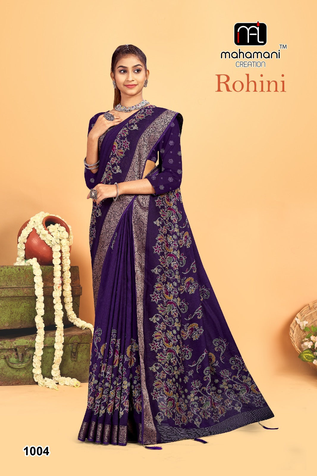 1004 Rohini Mahamani Creation Sarees