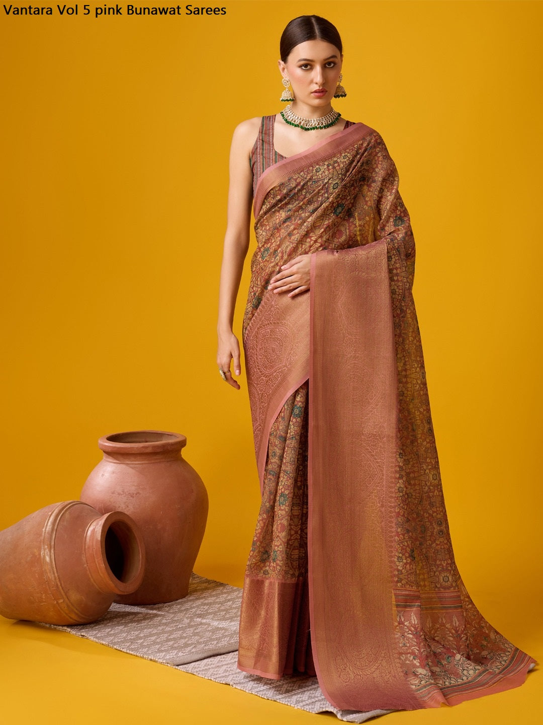 Vantara Vol 5 Pink Bunawat Sarees