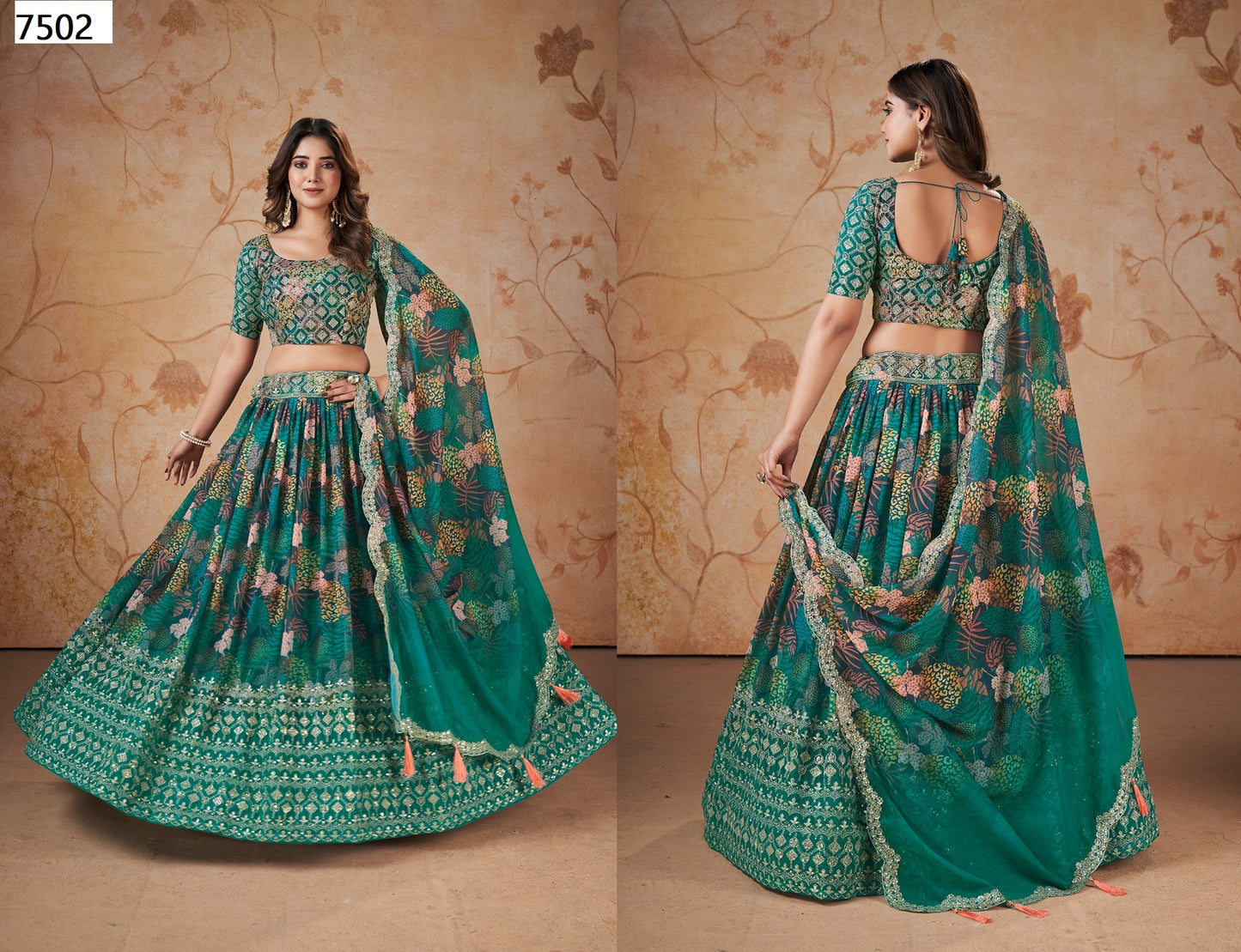 7502 Florence Vol 2 Aahvan Designs Lehenga Choli