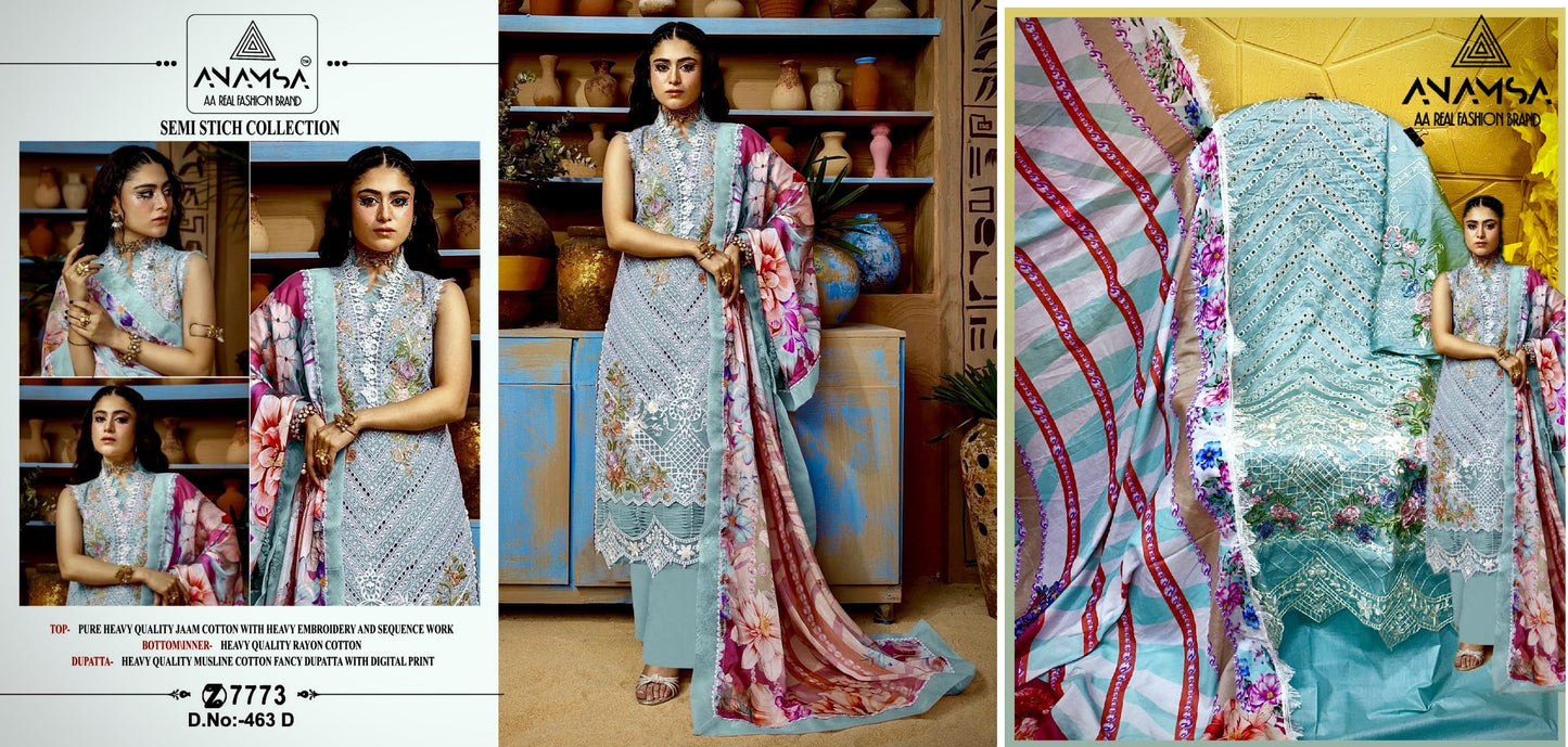 463D Anamsa Pakistani Salwar Suits