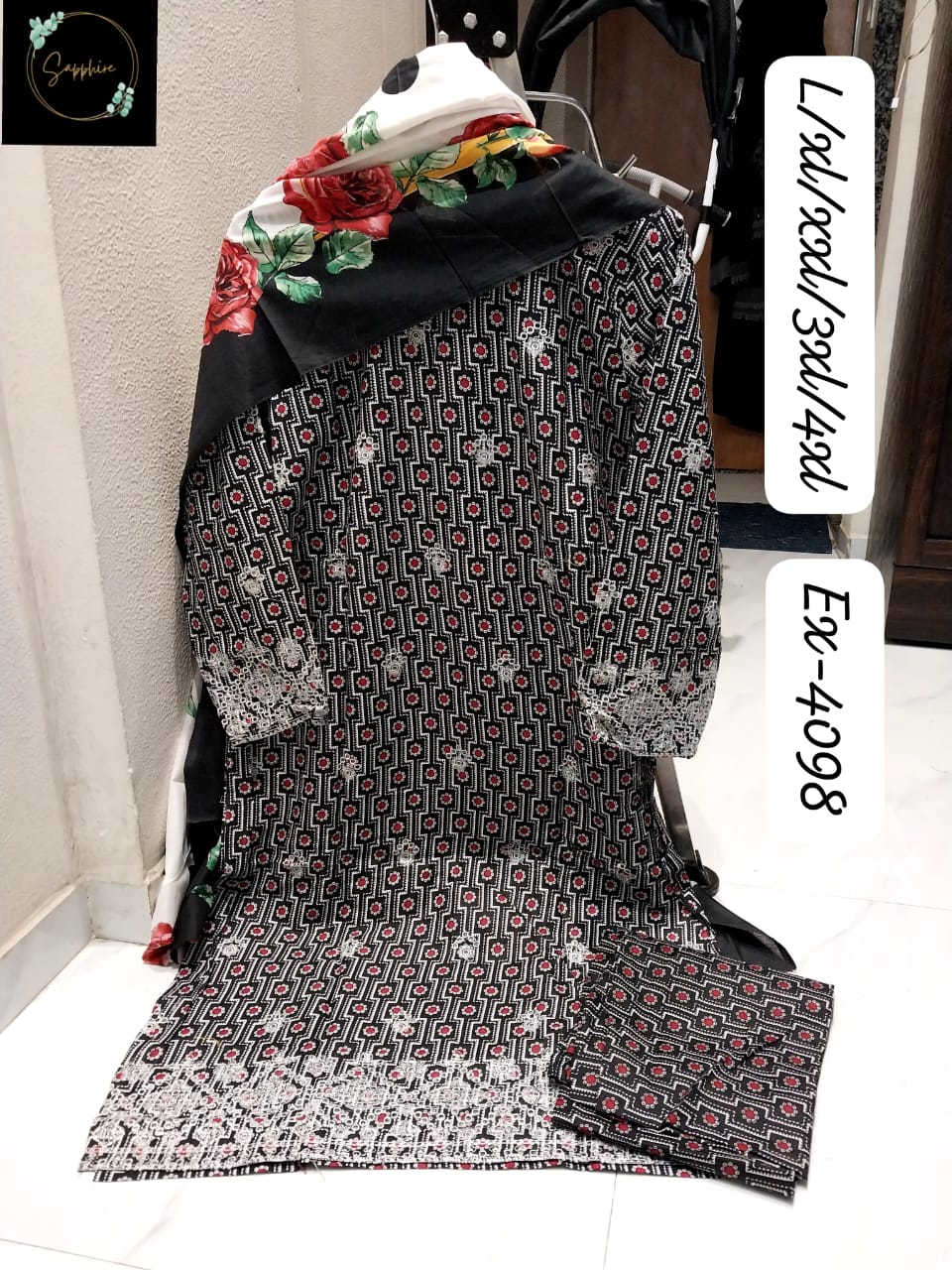 Vol 4098 Black Sapphire Pakistani Readymade Suits