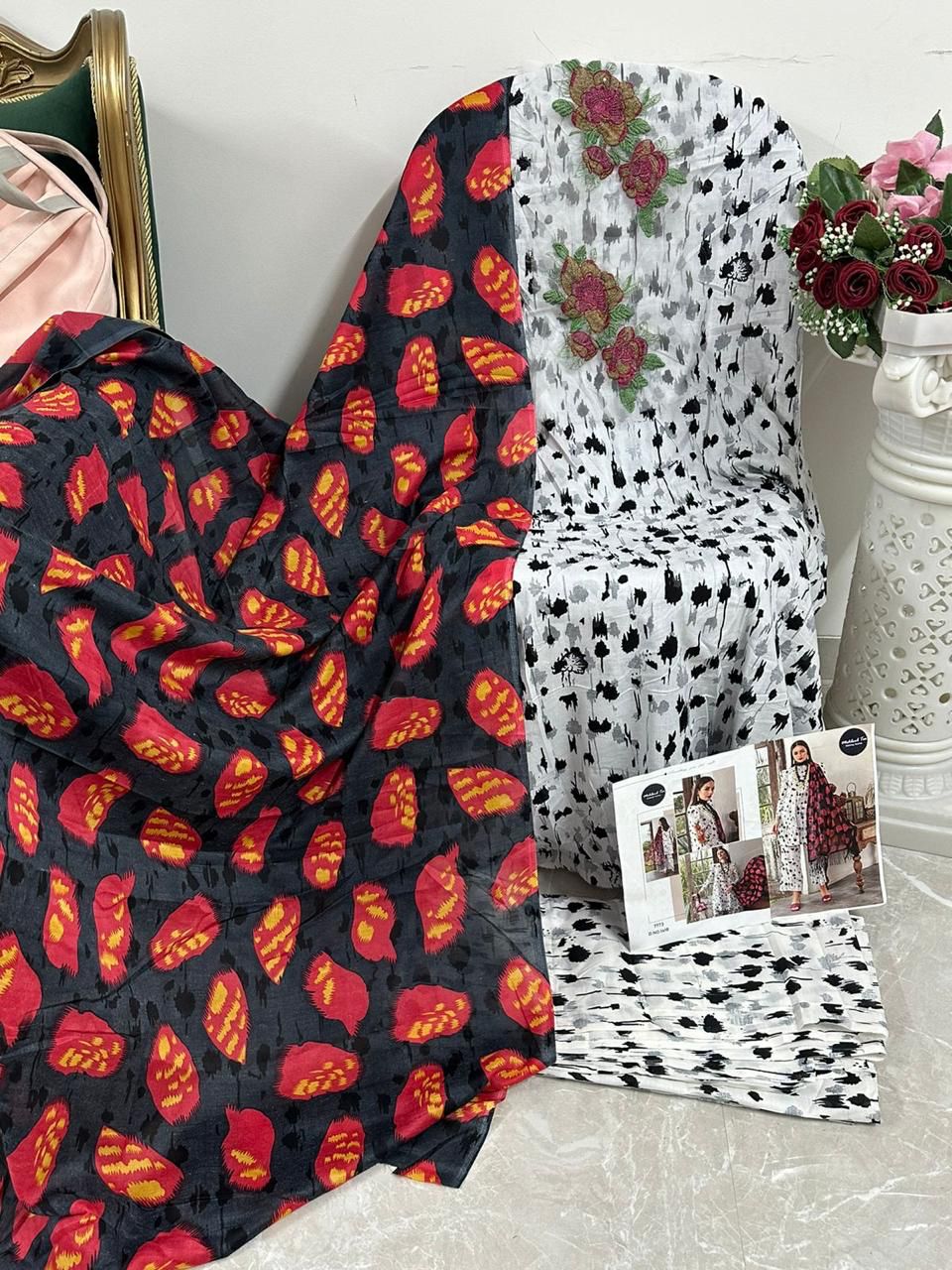 1418 Maria B Vol 1 Mehboob Tex Pakistani Patch Suits