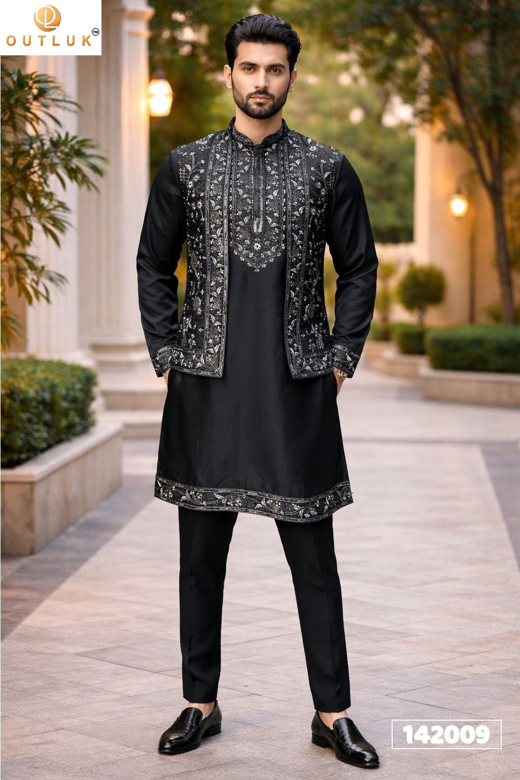 142009 Wedding Vol 142 Outluk Koti Pure Donair Mens Kurta Pyjama