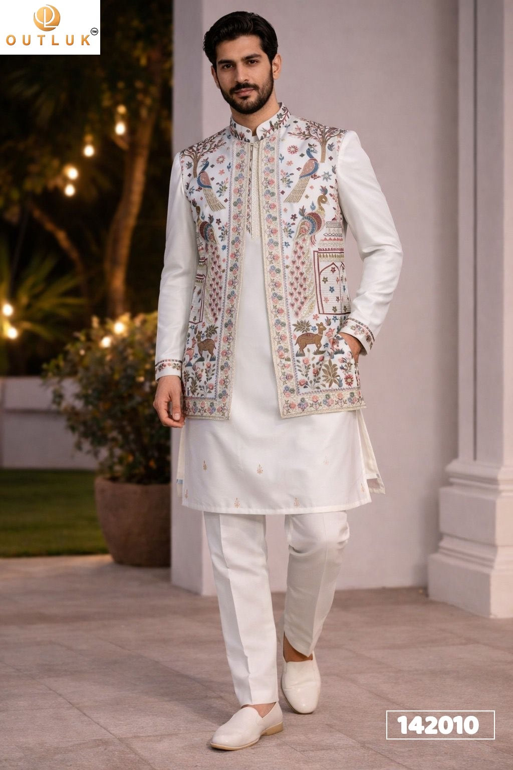 142010 Wedding Vol 142 Outluk Koti Pure Donair Mens Kurta Pyjama